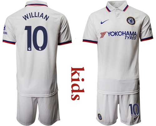 Chelsea #10 Willian Away Kid Soccer Club Jersey